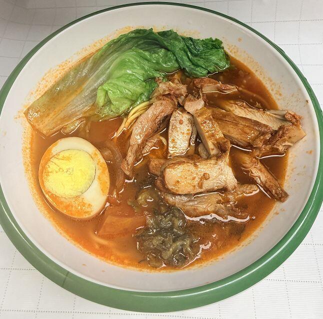 Grilled Chicken Noodle Soup
