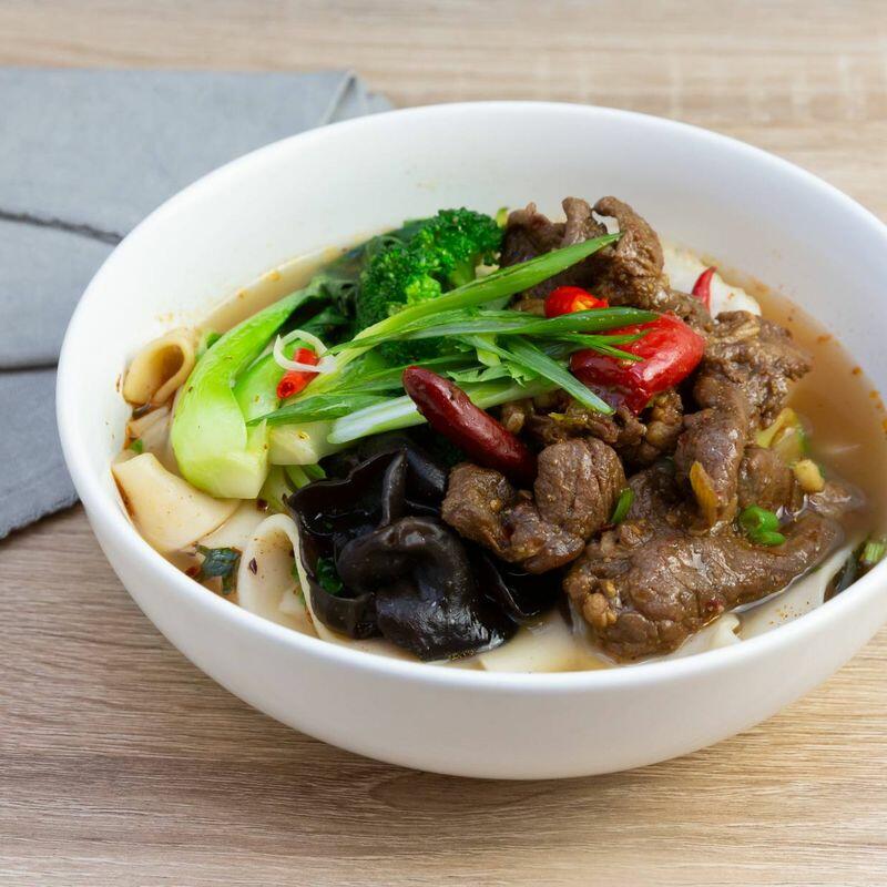  Spicy Cumin Lamb Hand-Ripped Noodle in Soup