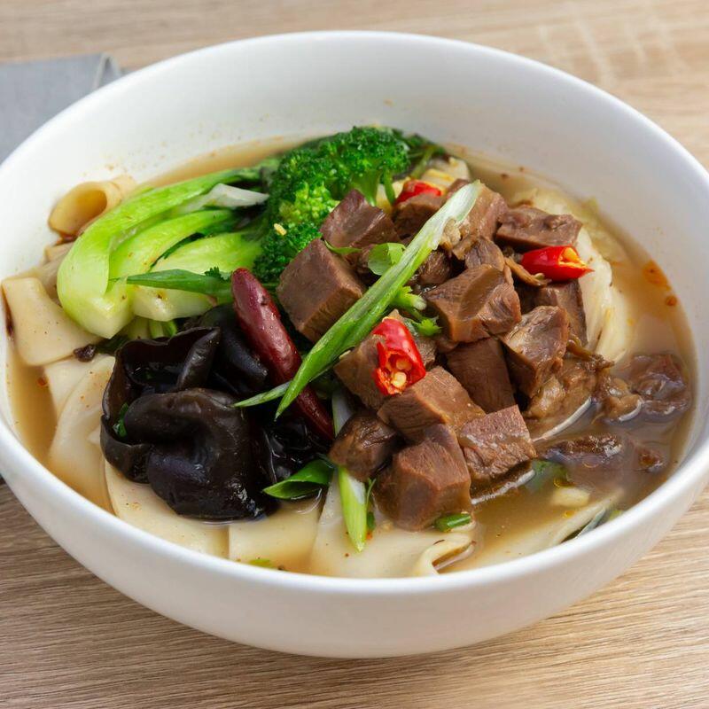 Spicy Beef Hand-Ripped Noodle in Soup